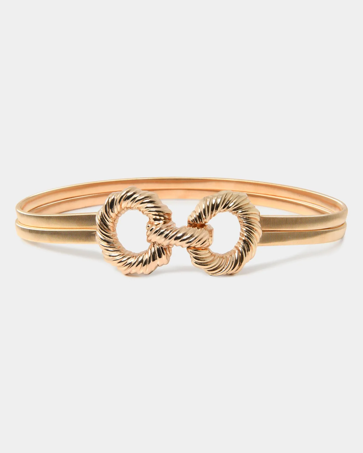 Forcast Avalon Stretch Metal Belt Gold Discount