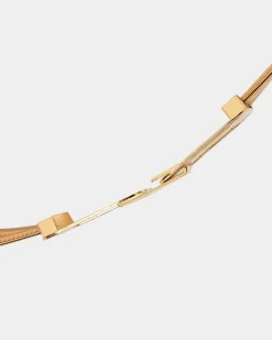 Forcast Averie 2 Stretch Metal Belt Gold Best