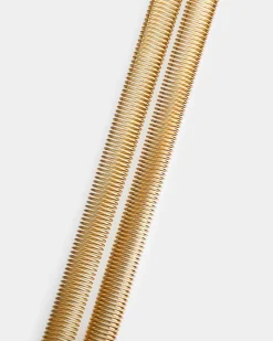 Forcast Averie 2 Stretch Metal Belt Gold Best