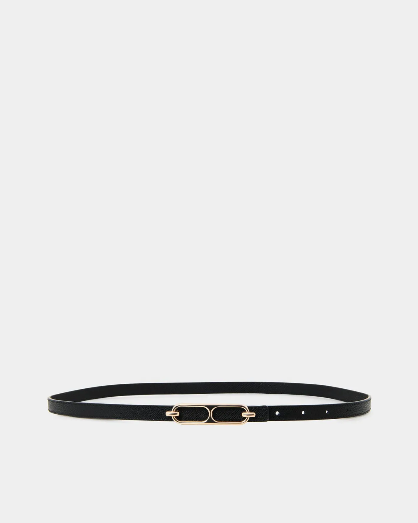 Forcast Bellarose Leather Belt Black Discount