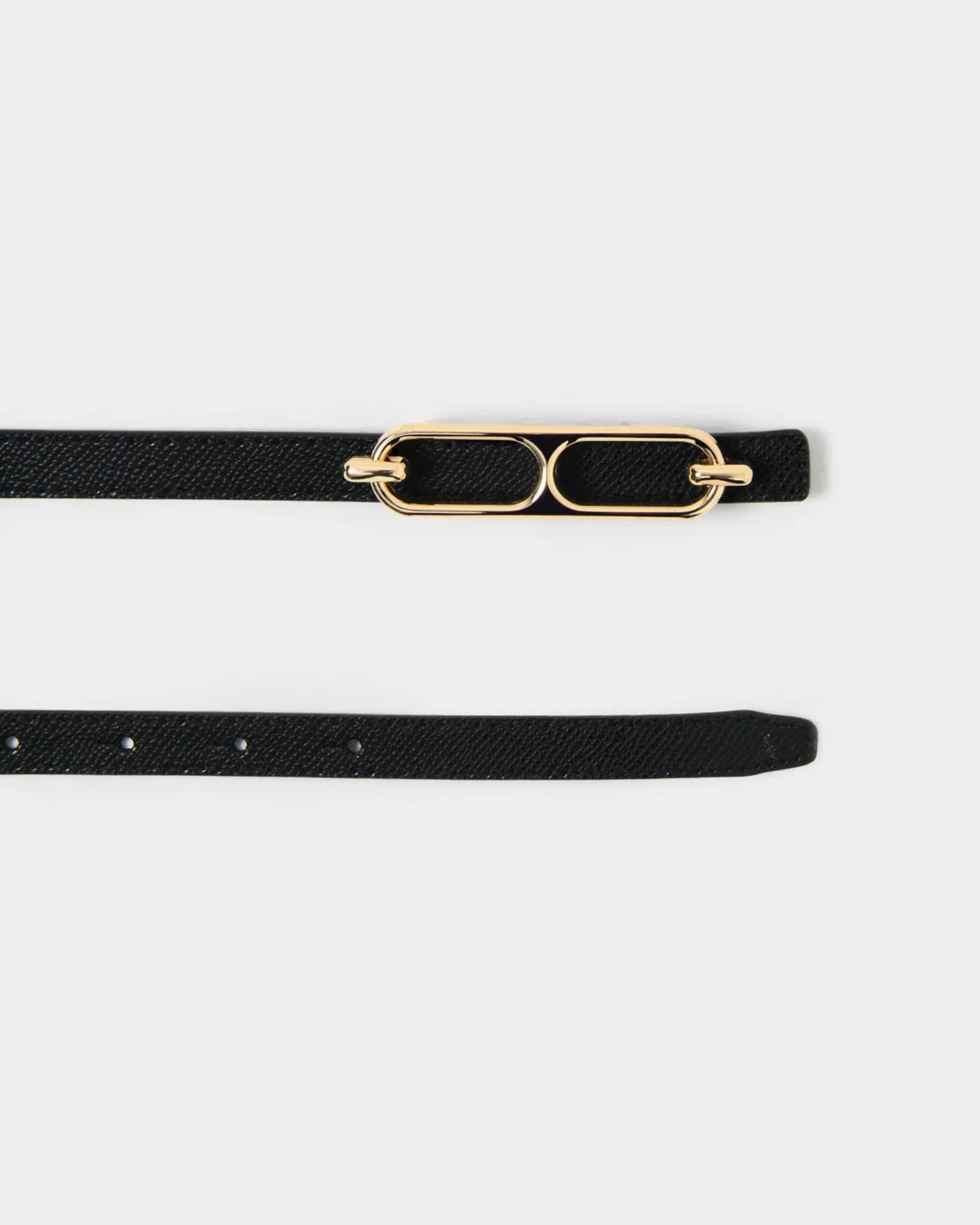 Forcast Bellarose Leather Belt Black Discount