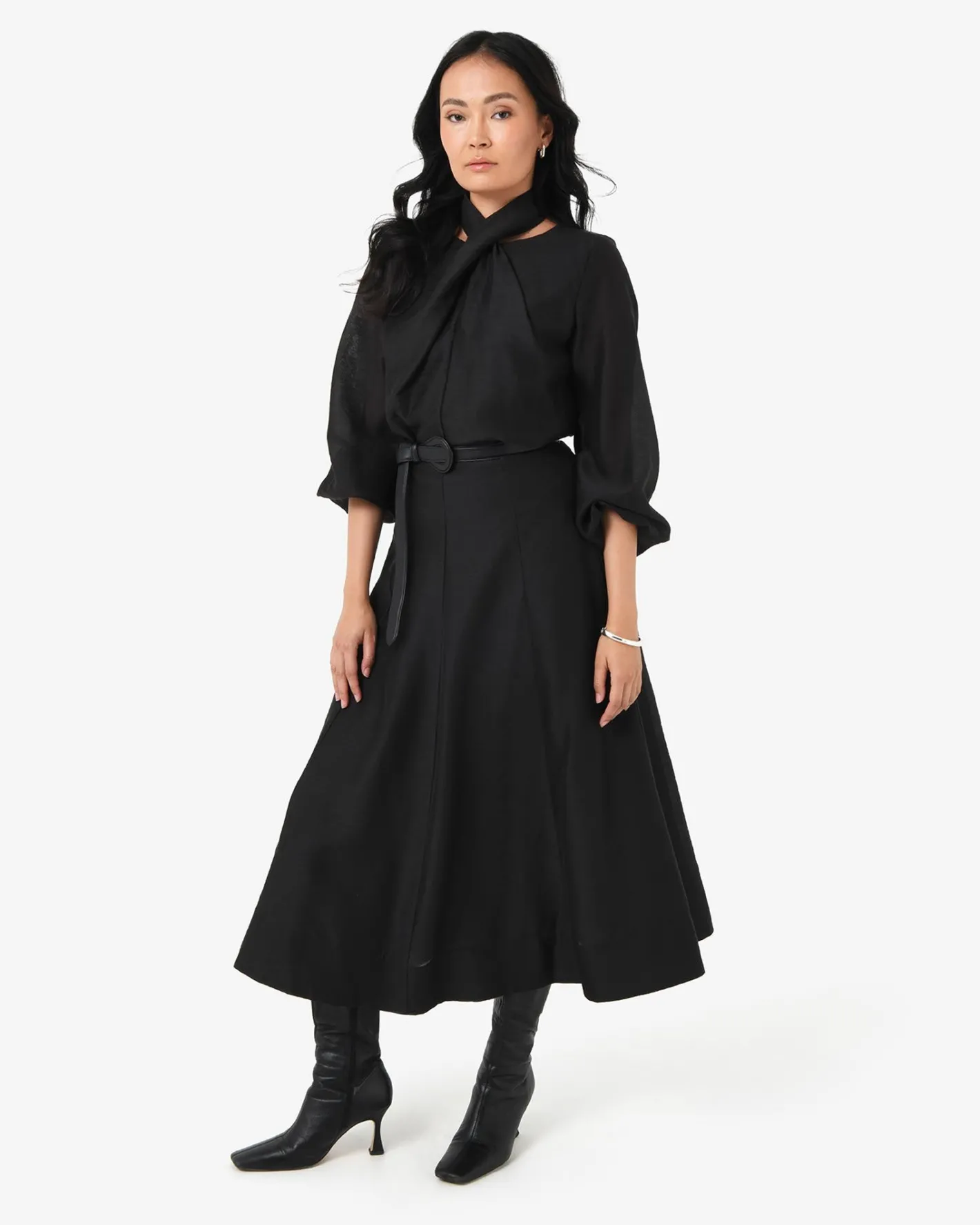 Forcast Bellini Panel Maxi Skirt Black Sale