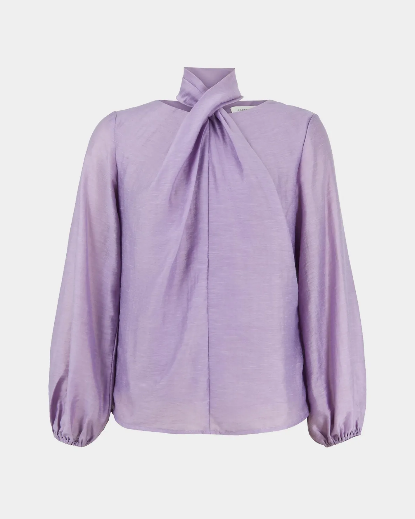 Forcast Bellini Twist Neck Blouse Lilac Hot