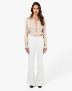 Forcast Belmore Crepe Flared Pants Snow