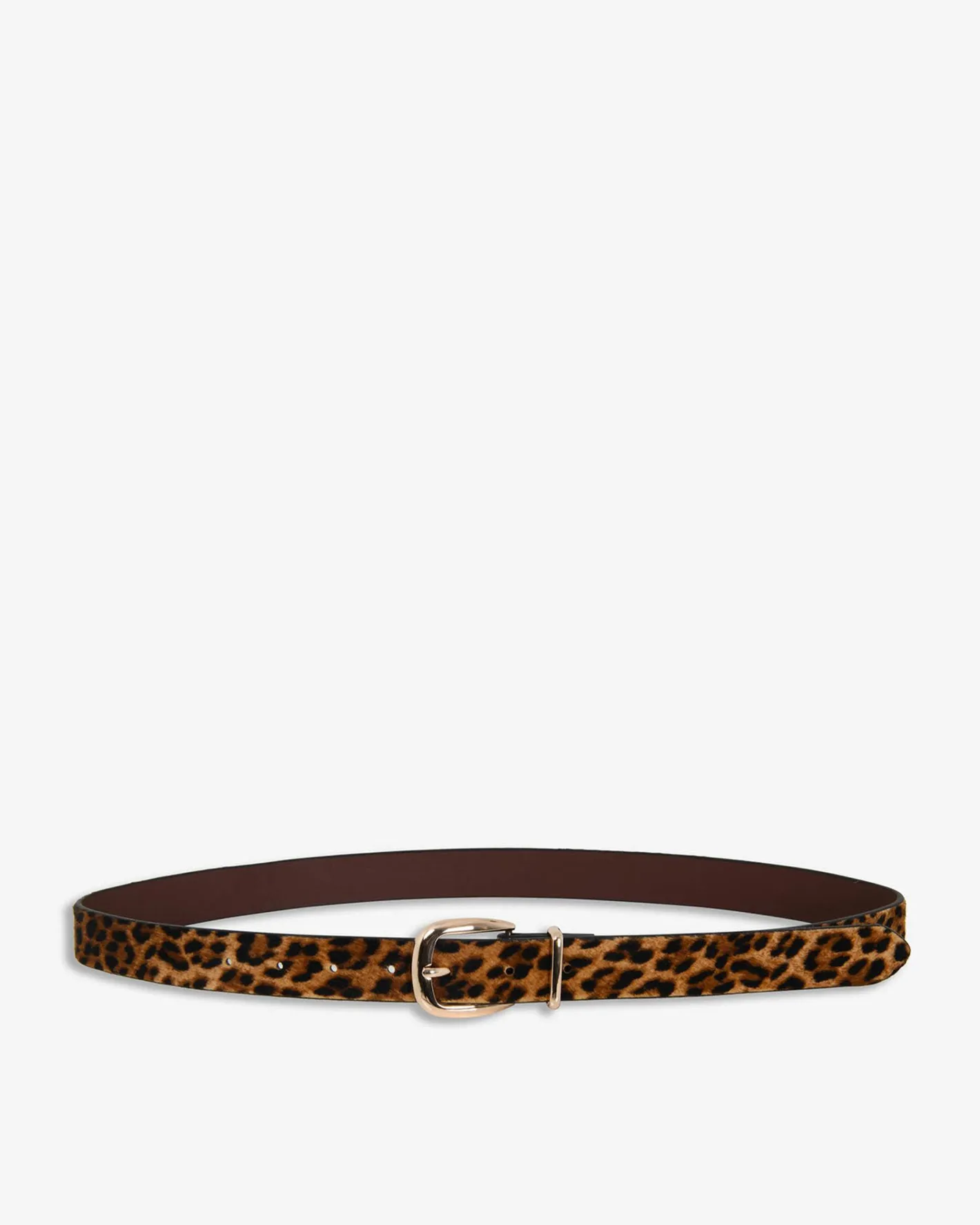 Forcast Bianka Leather Belt Leopard Clearance