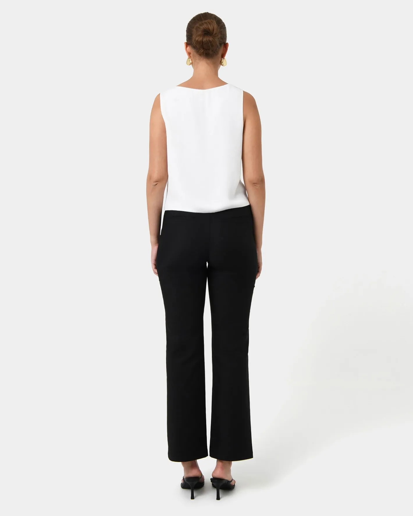 Forcast Blair V-neck Crop Top Ivory Best