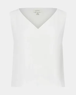 Forcast Blair V-neck Crop Top Ivory Best