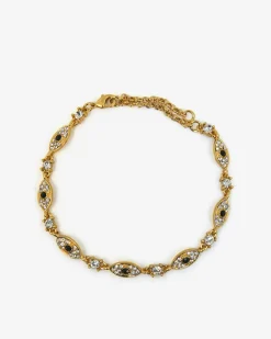 Forcast Boho Eye Crystal Bracelet Gold Discount