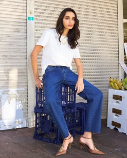 Forcast Bondi Barrel Leg Jeans Classic Blue Hot