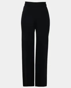 Forcast Brianna Wide Leg Knit Pants Black New