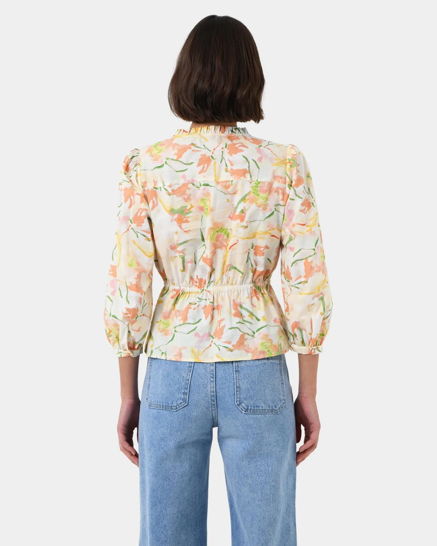 Forcast Brielle Floral Blouse Spring Floral Outlet