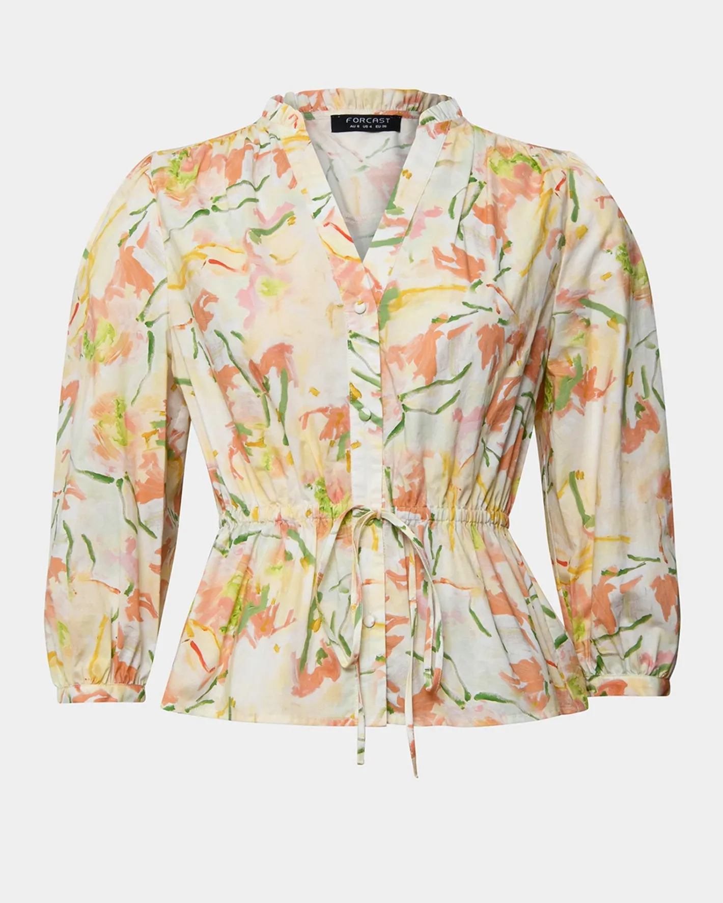 Forcast Brielle Floral Blouse Spring Floral Outlet
