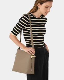 Forcast Brighton Leather Bag TAUPE Best