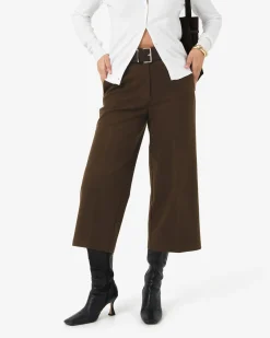 Forcast Brighton Wide Leg Culottes Chocolate Online