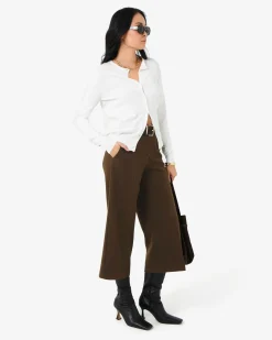 Forcast Brighton Wide Leg Culottes Chocolate Online