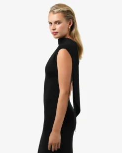 Forcast Byron Scarf Knit Dress Black Online