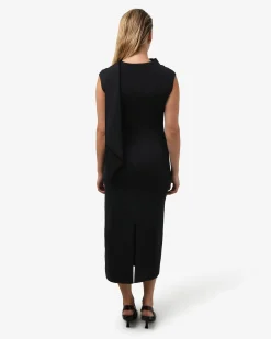 Forcast Byron Scarf Knit Dress Black Online
