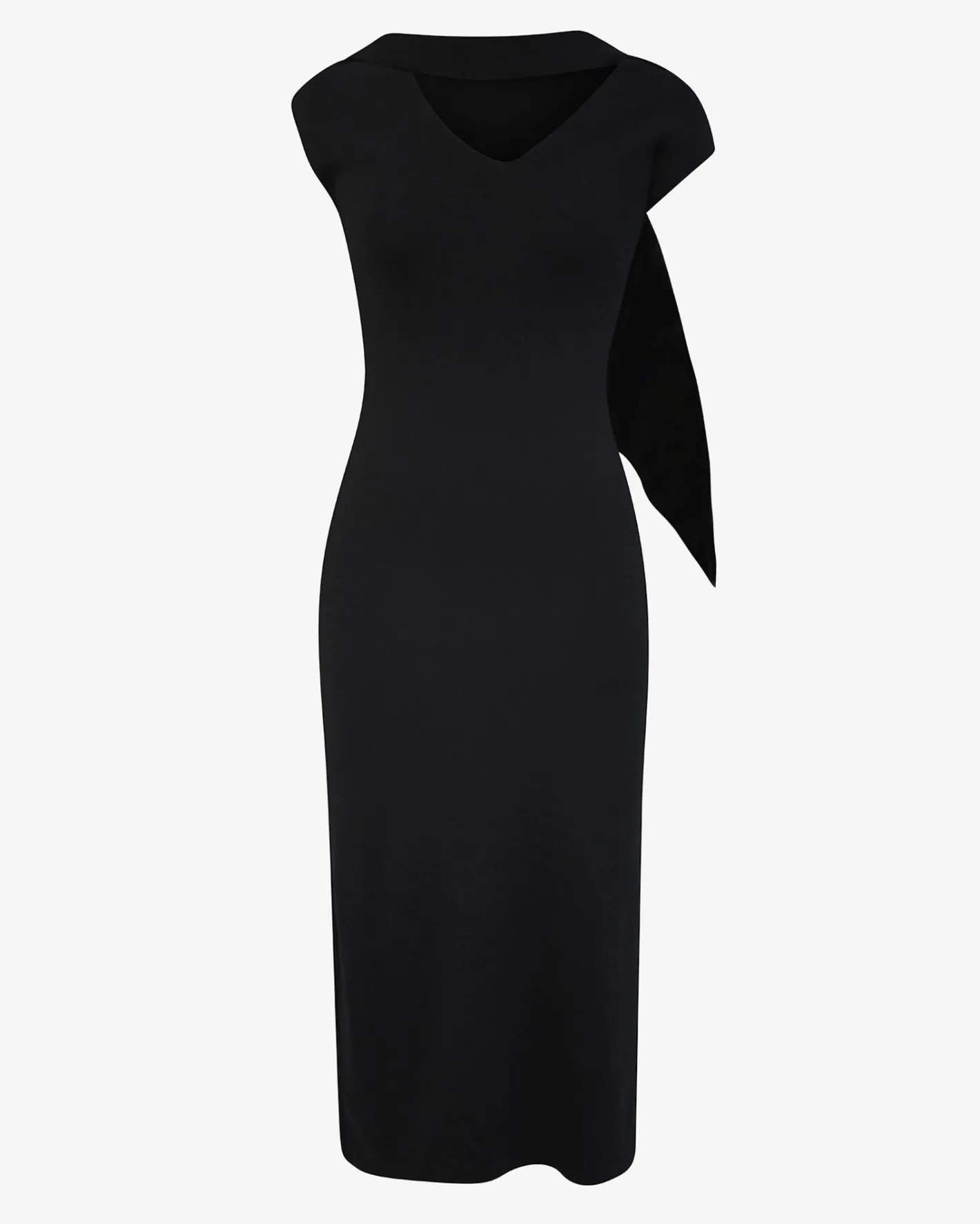 Forcast Byron Scarf Knit Dress Black Online