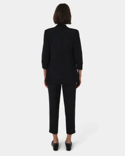 Forcast Carter 2 Collarless Blazer Black