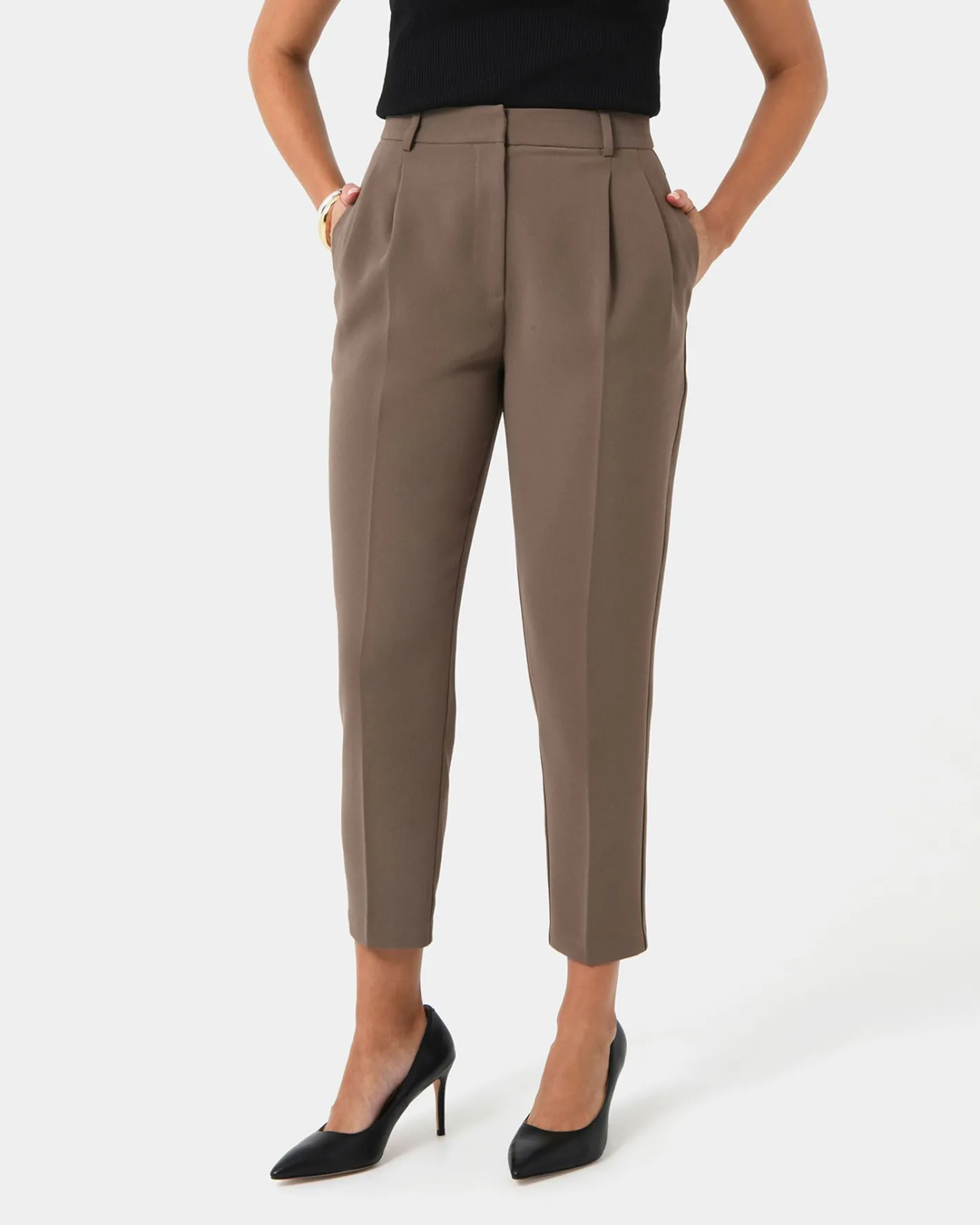 Forcast Carter 2 Slim Pants Sepia Sale