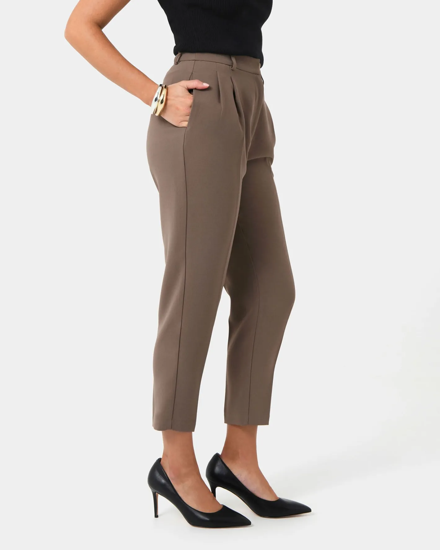 Forcast Carter 2 Slim Pants Sepia Sale