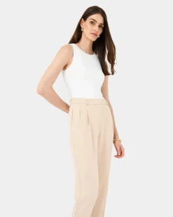 Forcast Carter 2 Slim Pants Ecru Online