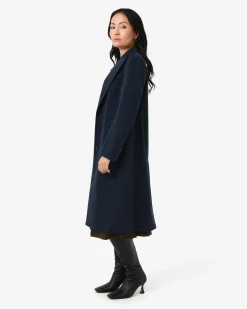 Forcast Cassandra Tailored Coat Navy Online