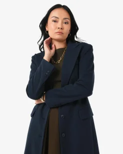 Forcast Cassandra Tailored Coat Navy Online