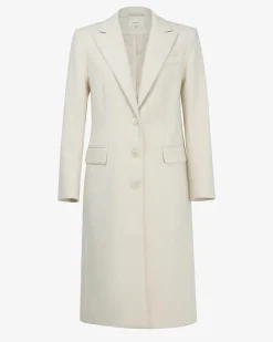 Forcast Cassandra Tailored Coat Ecru Outlet