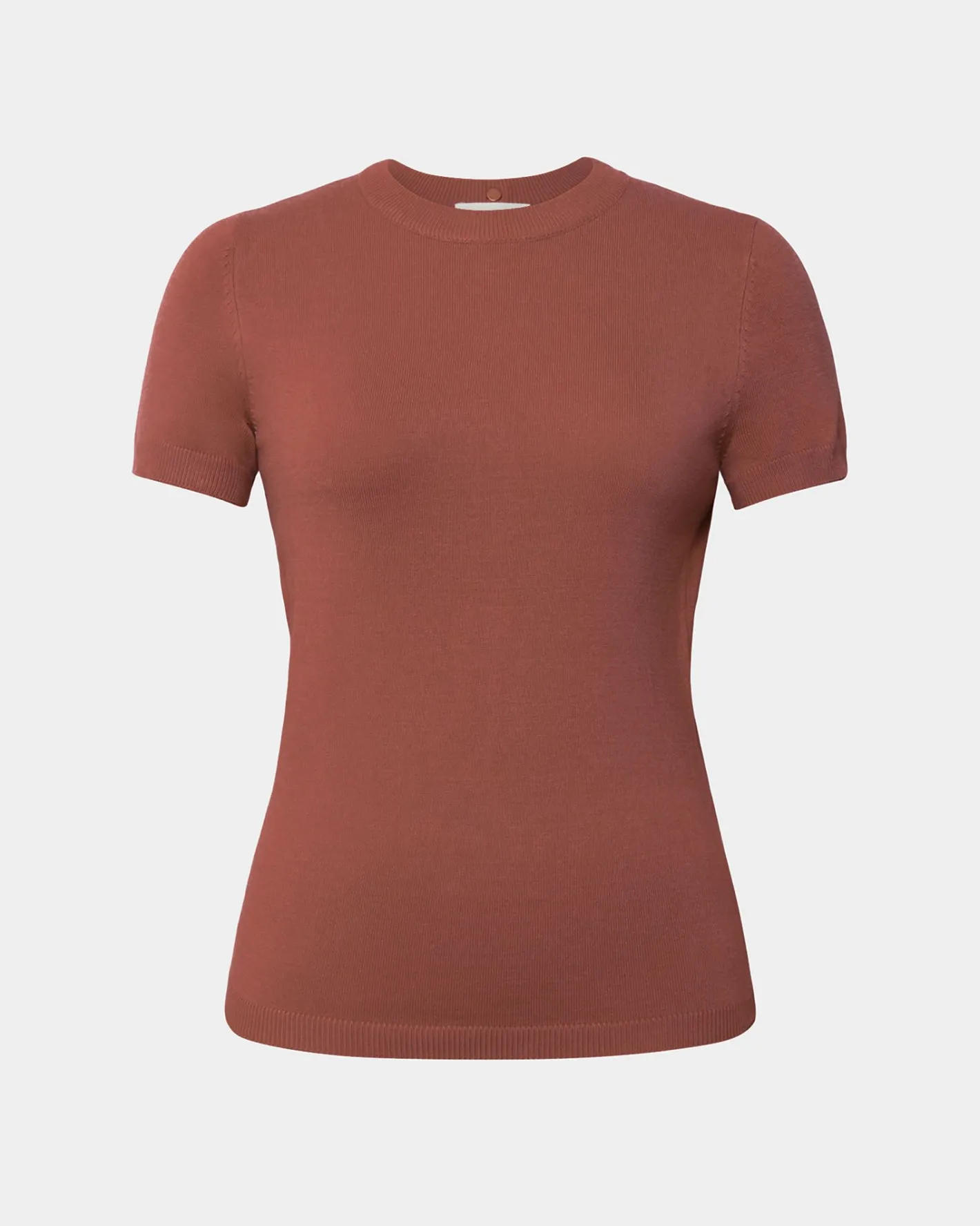 Forcast Catherine Short Sleeve Knit Clay New