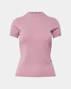 Forcast Catherine Short Sleeve Knit Pink Nectar New