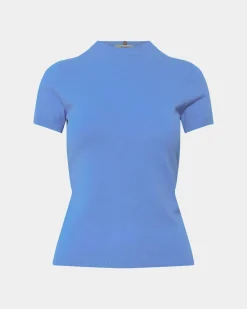 Forcast Catherine Short Sleeve Knit Periwinkle Online