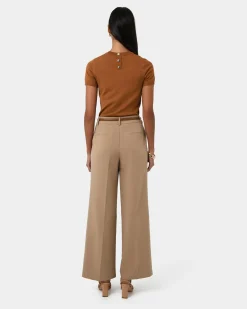 Forcast Catherine Short Sleeve Knit Tobacco New