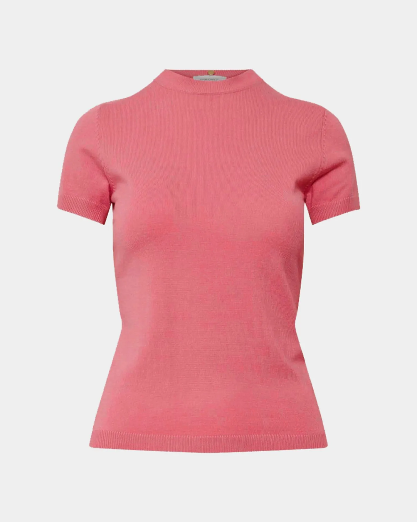 Forcast Catherine Short Sleeve Knit Blush Coral Discount