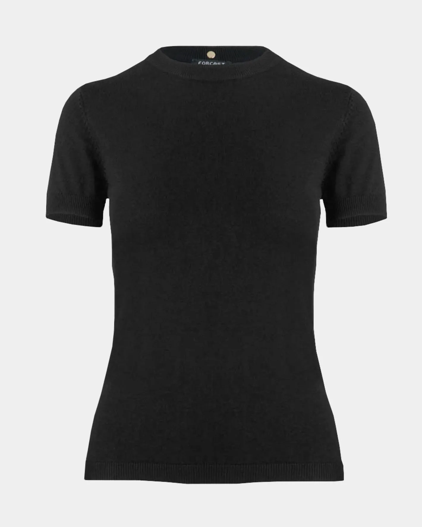Forcast Catherine Short Sleeve Knit Black Best