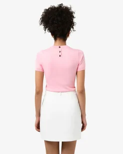 Forcast Catherine Short Sleeve Knit Ballet Pink Sale