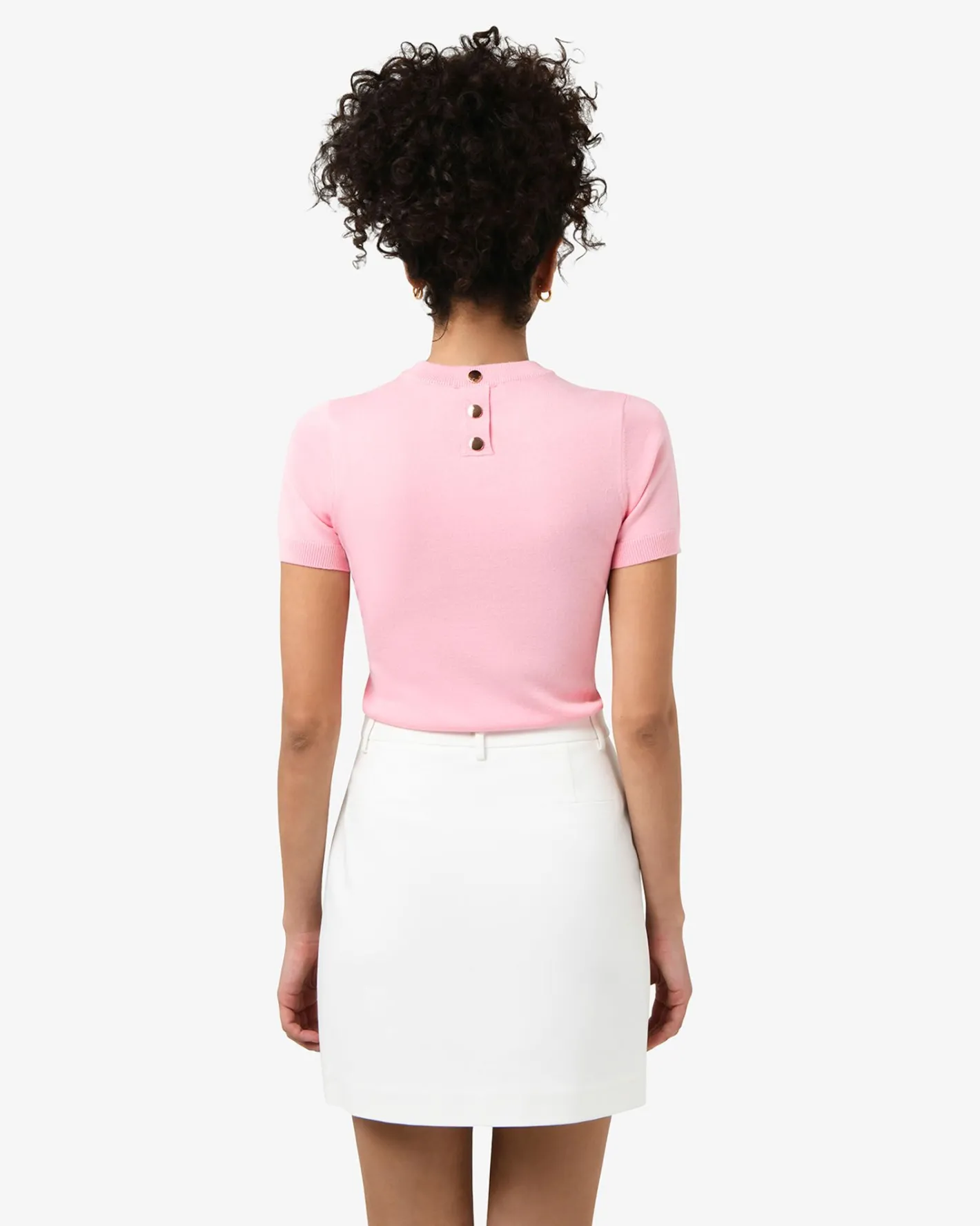 Forcast Catherine Short Sleeve Knit Ballet Pink Sale