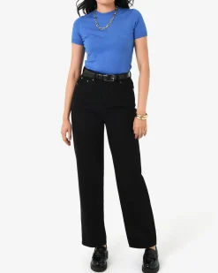 Forcast Catherine Short Sleeve Knit Cobalt
