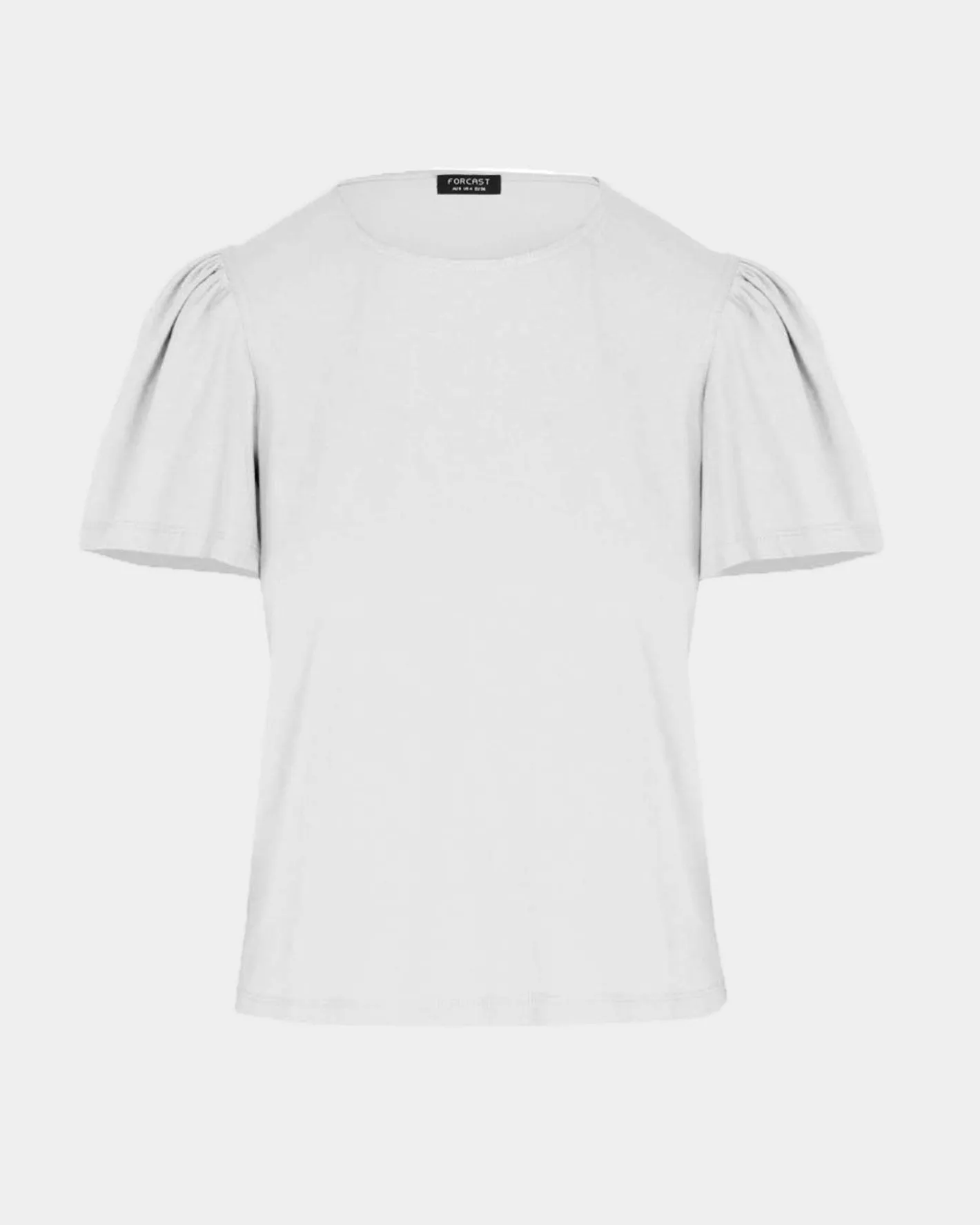 Forcast Cayla Gathered Sleeve Tee Ivory