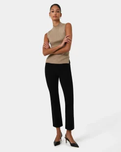 Forcast Charm Mock Neck Knit Beige