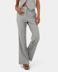 Forcast Chloe Bootleg Pants Grey Best