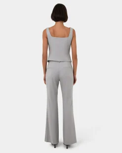 Forcast Chloe Bootleg Pants Grey Best