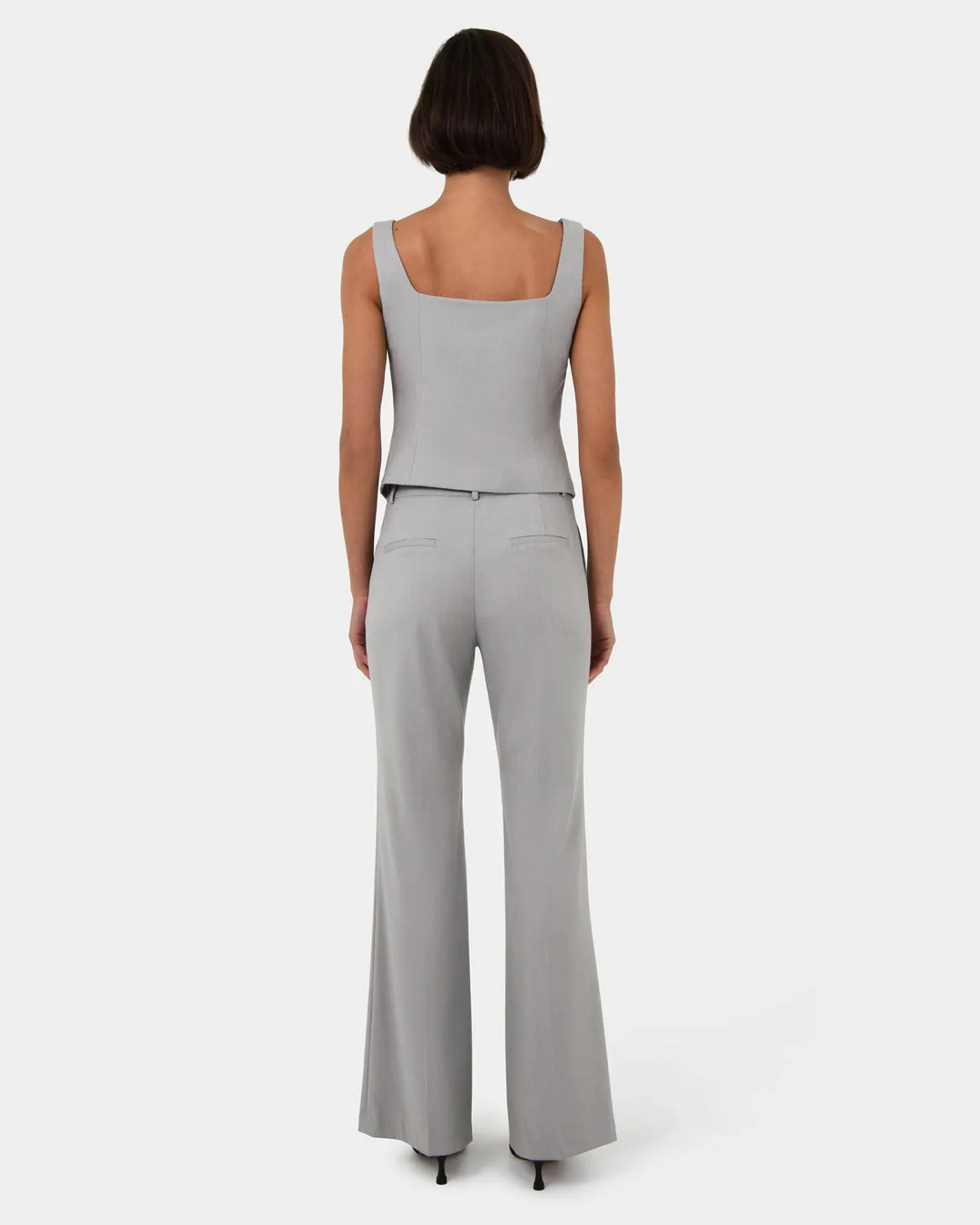 Forcast Chloe Bootleg Pants Grey Best