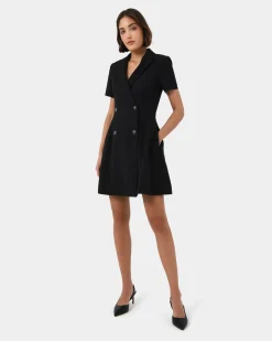 Forcast Chloe Suit Dress Black Discount