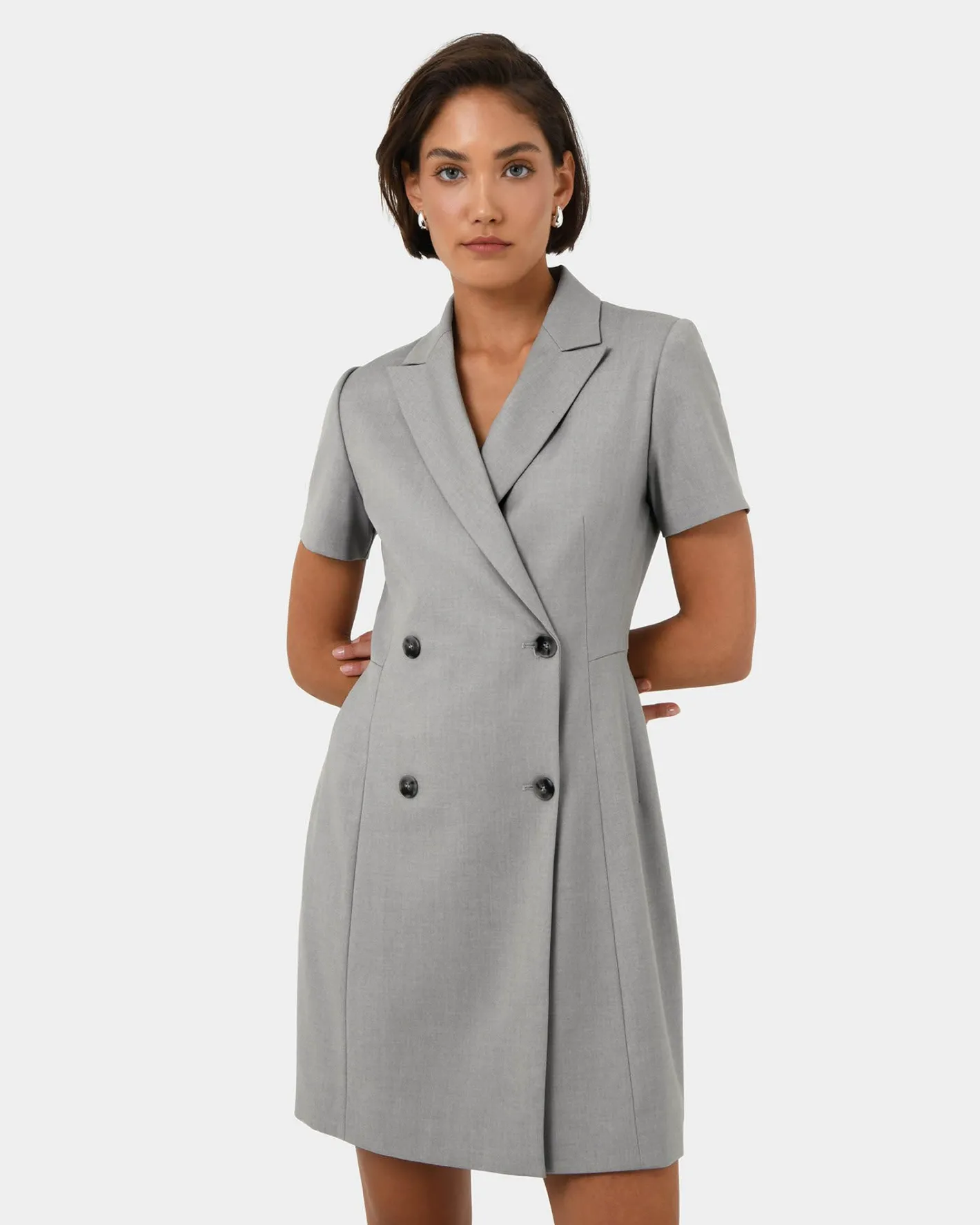 Forcast Chloe Suit Dress Grey Clearance