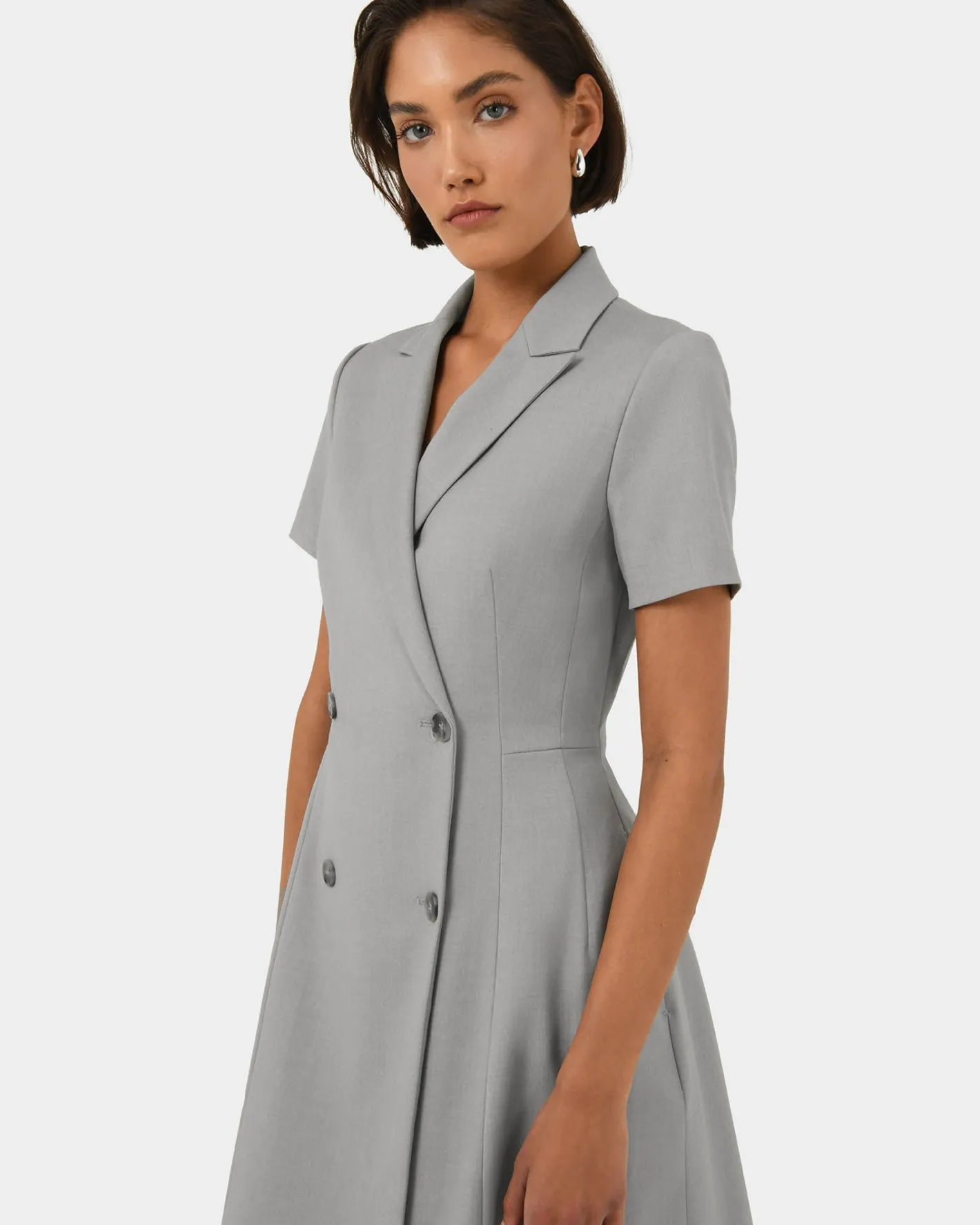 Forcast Chloe Suit Dress Grey Clearance