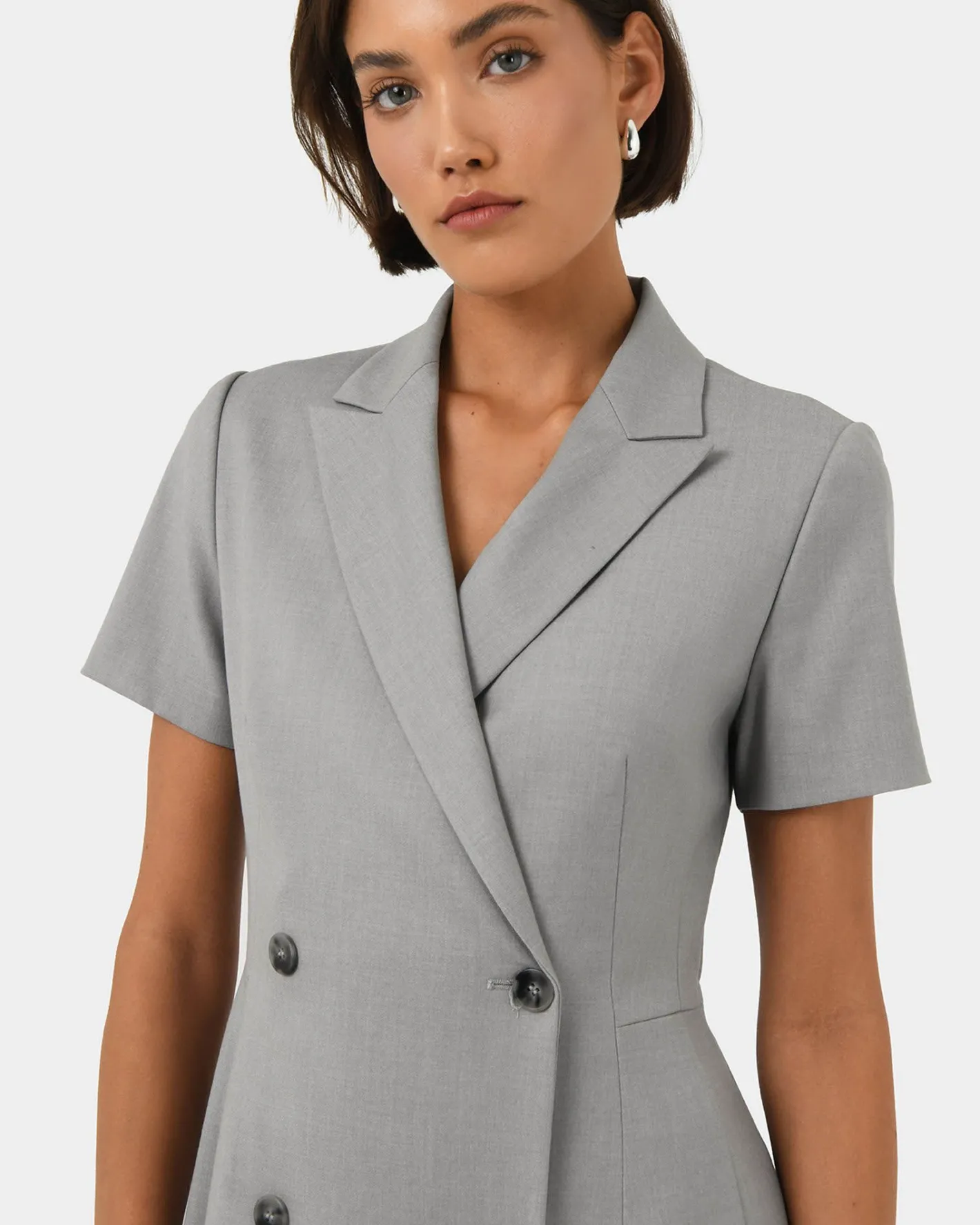 Forcast Chloe Suit Dress Grey Clearance
