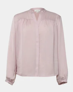 Forcast Claire V-neck Blouse Blush Online