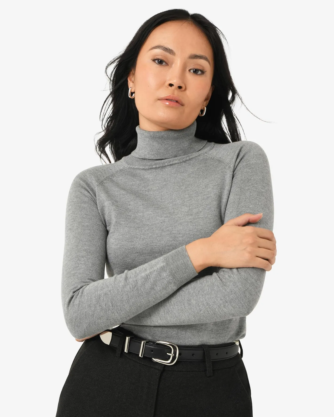 Forcast Clarisse Turtleneck Sweater Grey Online