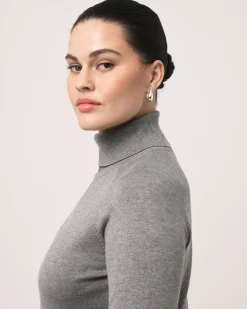 Forcast Clarisse Turtleneck Sweater Grey Online